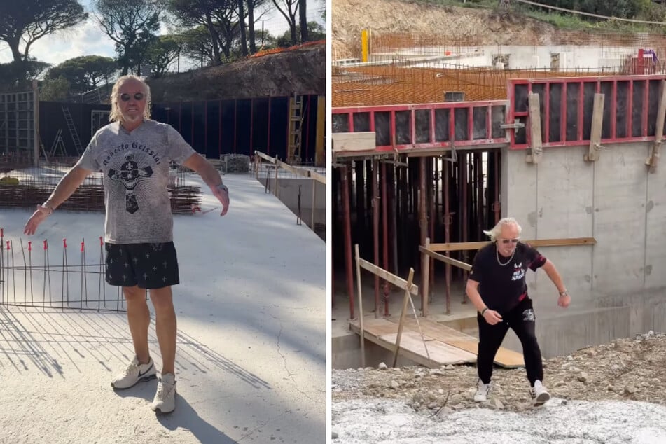 Dass sich der 60-jährige Selfmade-Millionär stets ohne Schutzkleidung über die Baustelle bewegt, passt seinen Fans überhaupt nicht.