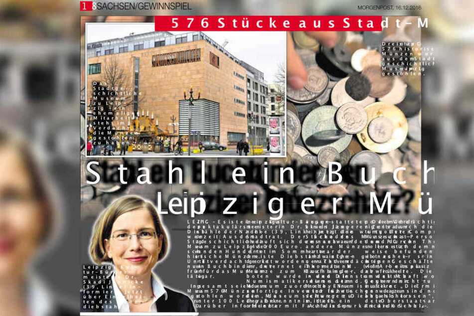 So berichtete TAG24 2016 über den Münzen-Diebstahl im Stadtgeschichtlichen Museum zu Leipzig.