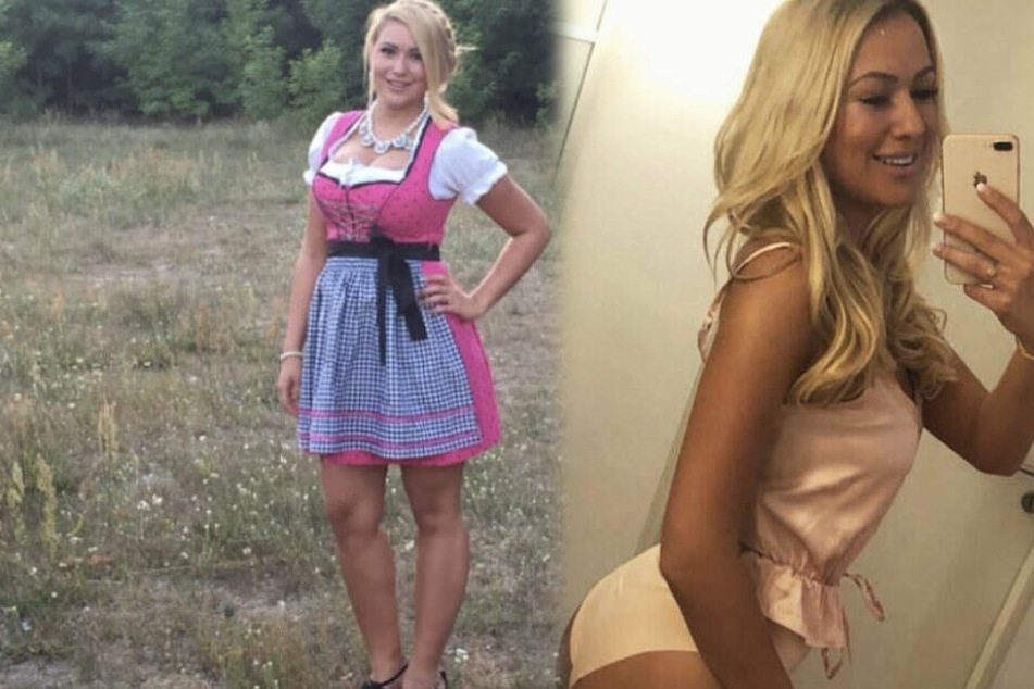 Zwischen diesen Fotos liegen Jahre: Chethrin Schulze hat 22 Kilo abgenommen. (Bildmontage)