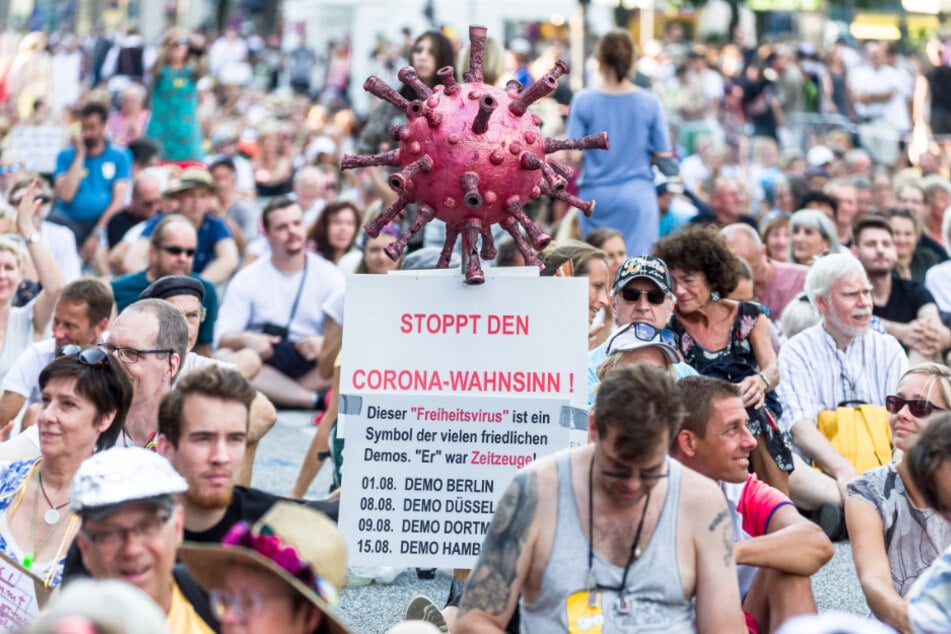 Gegner der Corona-Maßnahmen demonstrierten bereits im August in Hamburg.