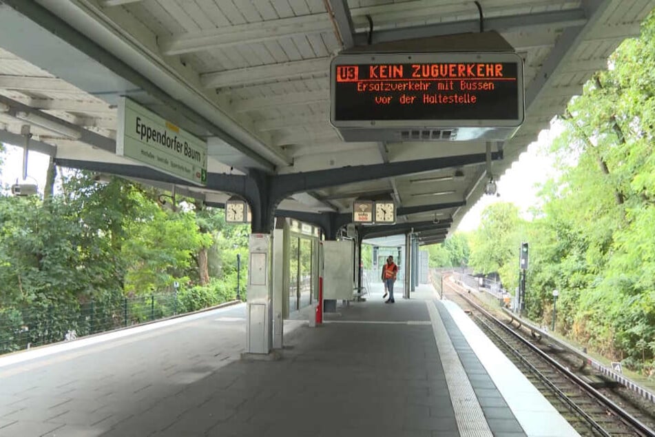 An der Haltestelle Eppendorfer Baum können derzeit keine Züge halten.