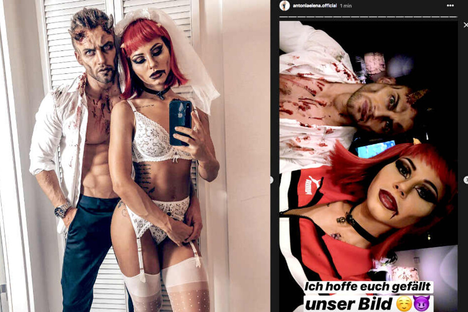 Auf Instagram präsentieren Philipp Stehler (30) und seine neue Freundin Antonia (25) ihre verruchten Halloween-Outfits.