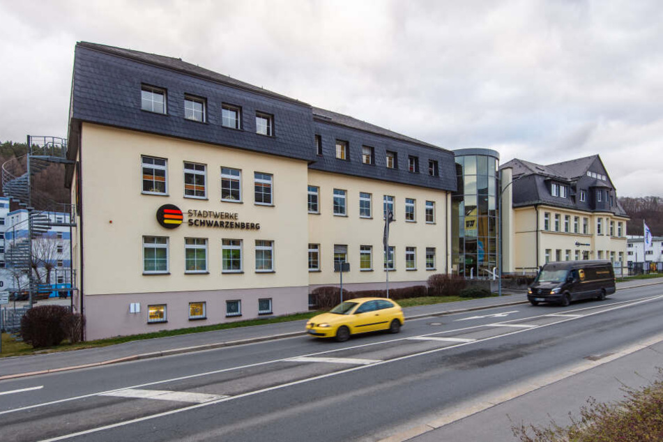 Der Sitz der Stadtwerke Schwarzenberg in der Straße der Einheit. Foto: Kristin Schmidt