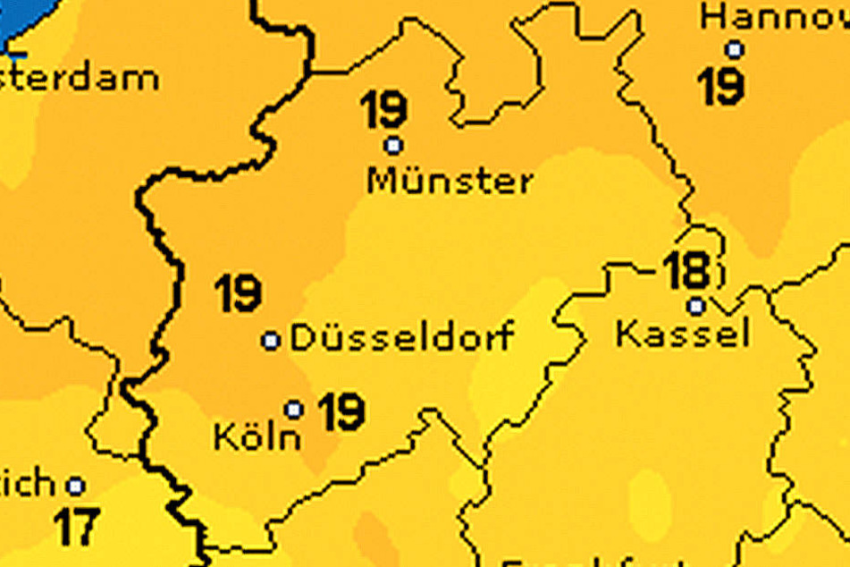 Die Temperaturen liegen bei um die 20 Grad.