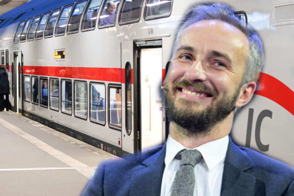 Jan Böhmermann (37) war zuvor in den falschen Zug eingestiegen.