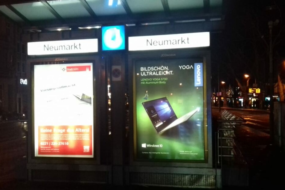 Die Tat ereignete sich am Donnerstagabend auf dem Kölner Neumarkt.