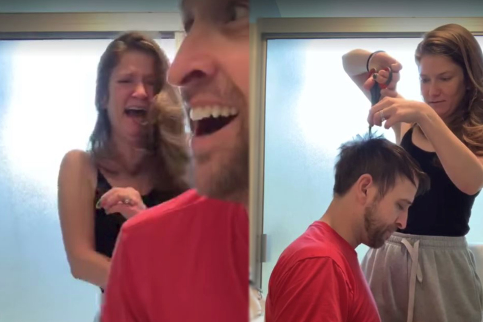 Frau schneidet ihrem Freund die Haare: Jetzt lachen Millionen über das Ergebnis