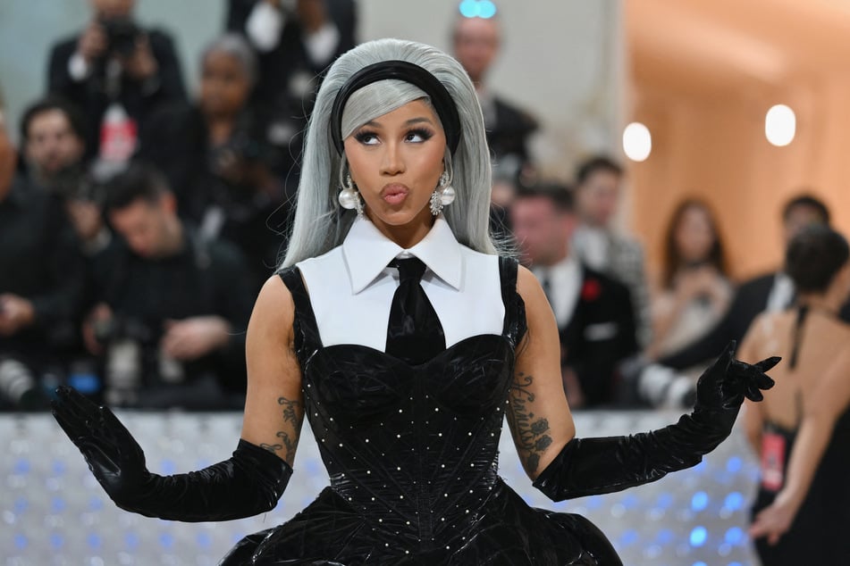 Cardi B at the Met Gala 2023 in Chen Peng.