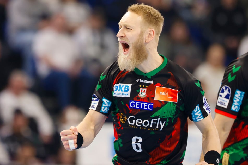 Matthias Musche (32) vom SCM warf beim Match gegen Pick Szeged die meisten Tore.