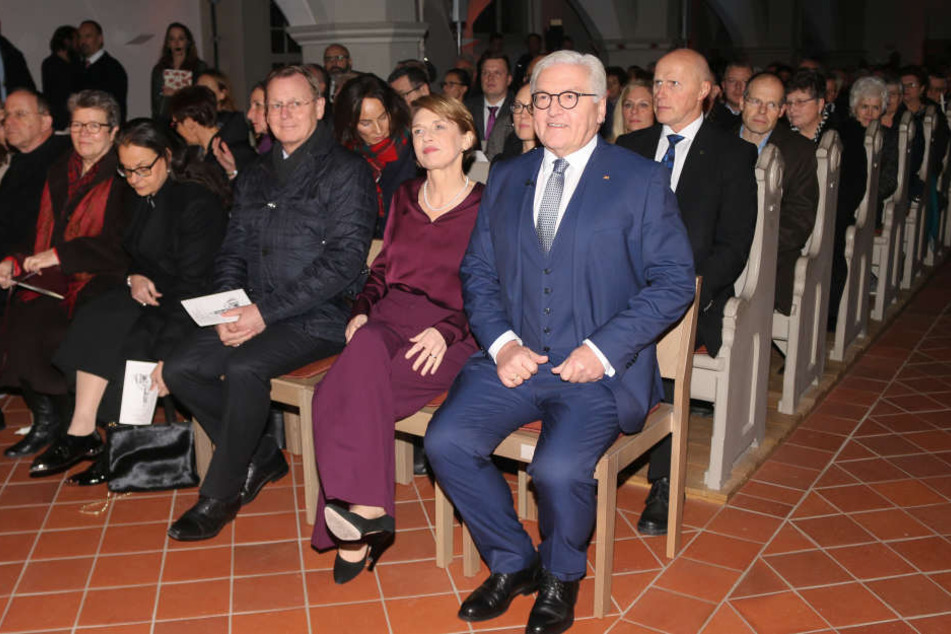 Frank-Walter Steinmeier mit seiner Frau Elke Büdenbender in Eisenach.