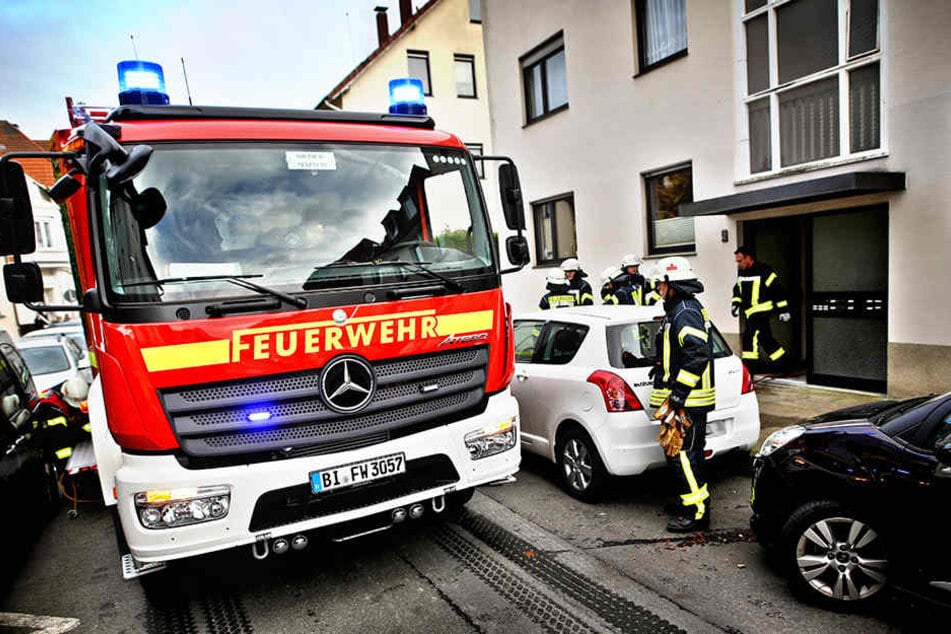 Innerhalb von zehn Minuten hatte die Feuerwehr den Brand im Griff.