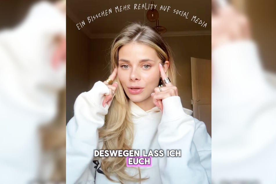 Unter dem Motto "Ein bisschen mehr Reality auf Social Media" klagt die 24-Jährige in einem Reel ihr Leid.