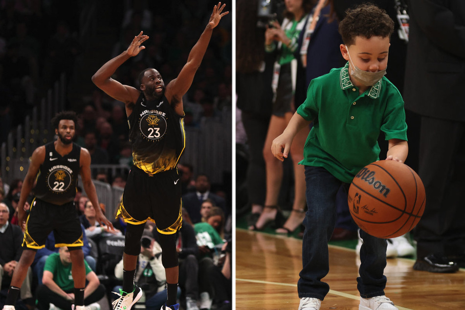 Draymond Green's (l.) adorable interactions with Jayson Tatum's son, Deuce, went viral!