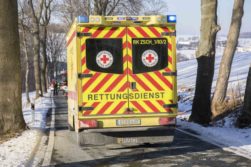 Der verletzte Fahrer kam ins Krankenhaus.