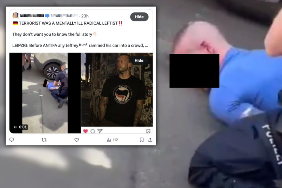 Leipzig: Amokfahrt in Leipzig: Fake-Fotos zeigen Jeffrey K. in AfD- und Antifa-Shirt