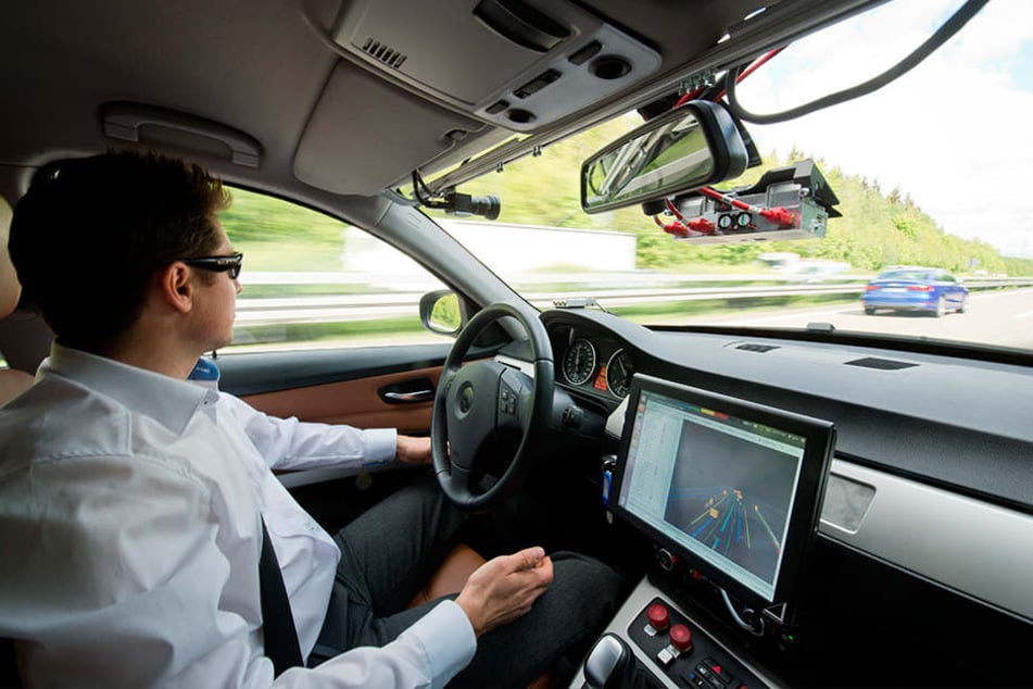 Prototyp eines Autos, das fürs autonome Fahren genutzt wird. Noch ist es Zukunftsmusik.
