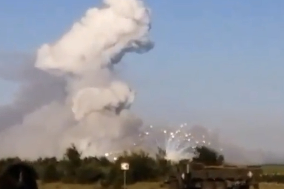Ukrainian drone attack on Russian soils blows up munitions depot