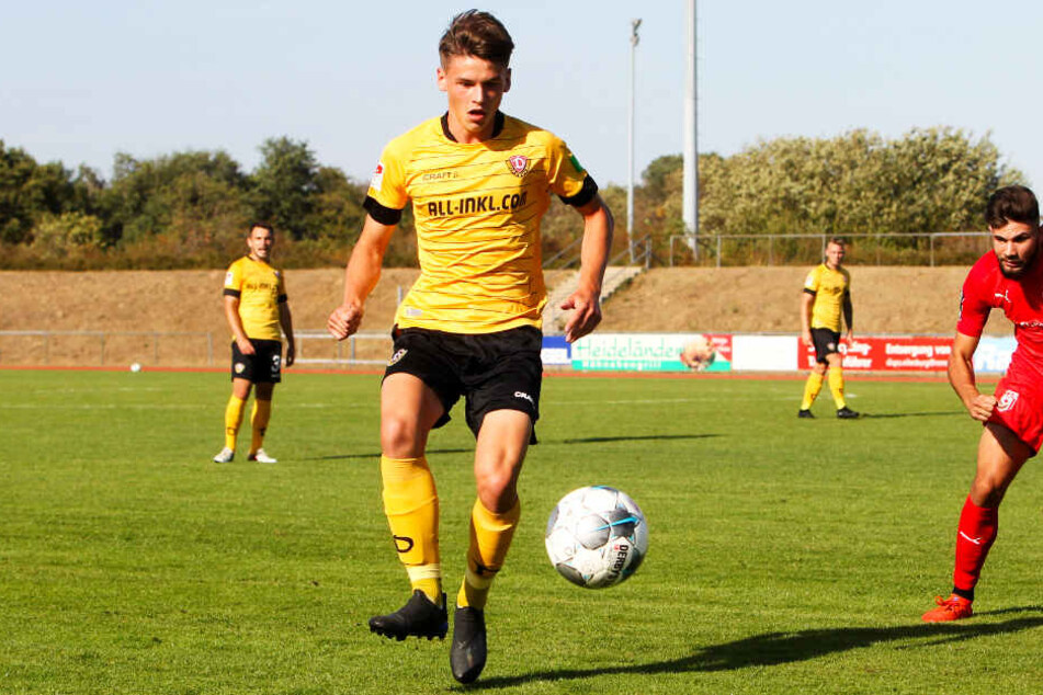 1:0-Torschütze Maximilian Großer kickte in Testspielen bereits für Dynamos Profis. (Archivbild)