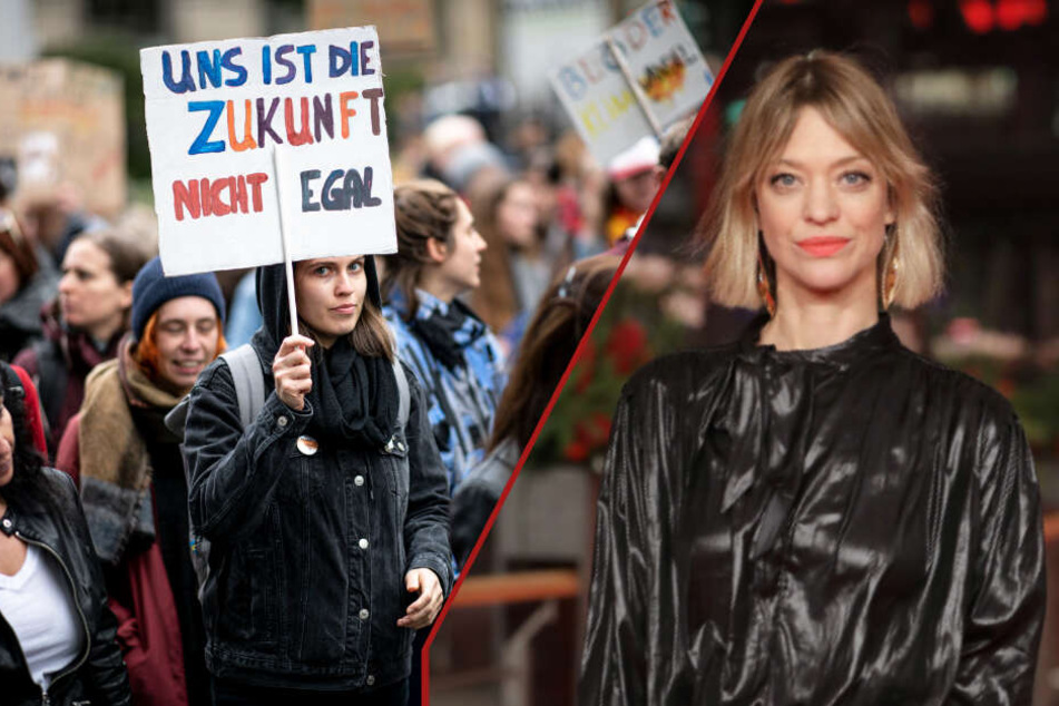Heike Makatsch ist Teil der Fridays-for-Future-Bewegung.