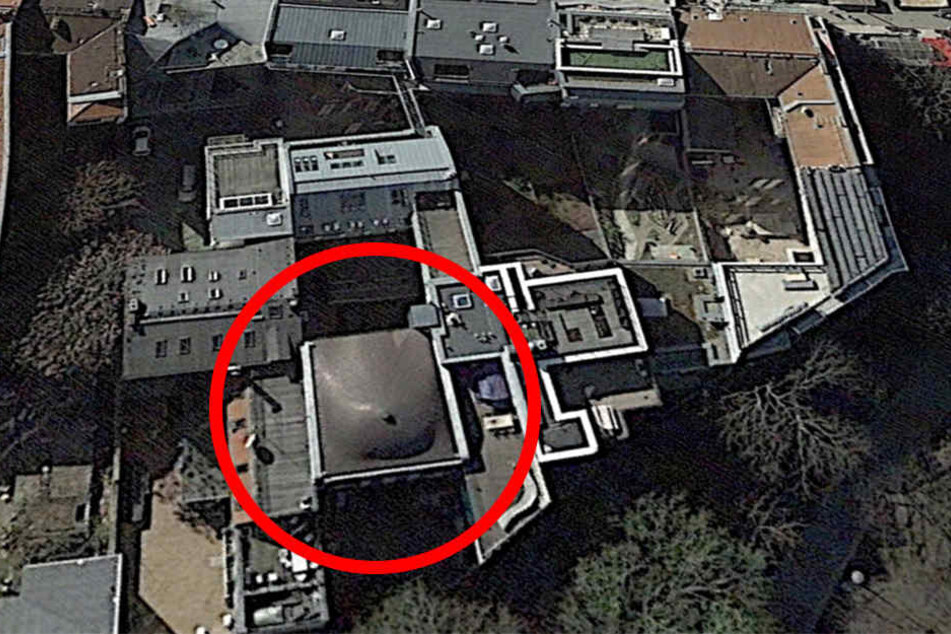 Das intime Dach aus der Vogelperspektive - Google Earth macht's möglich.