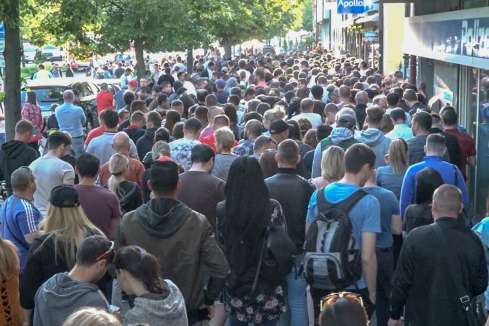 Das Wahllokal am Sonntagabend in Nürnberg in der Fürther Straße.