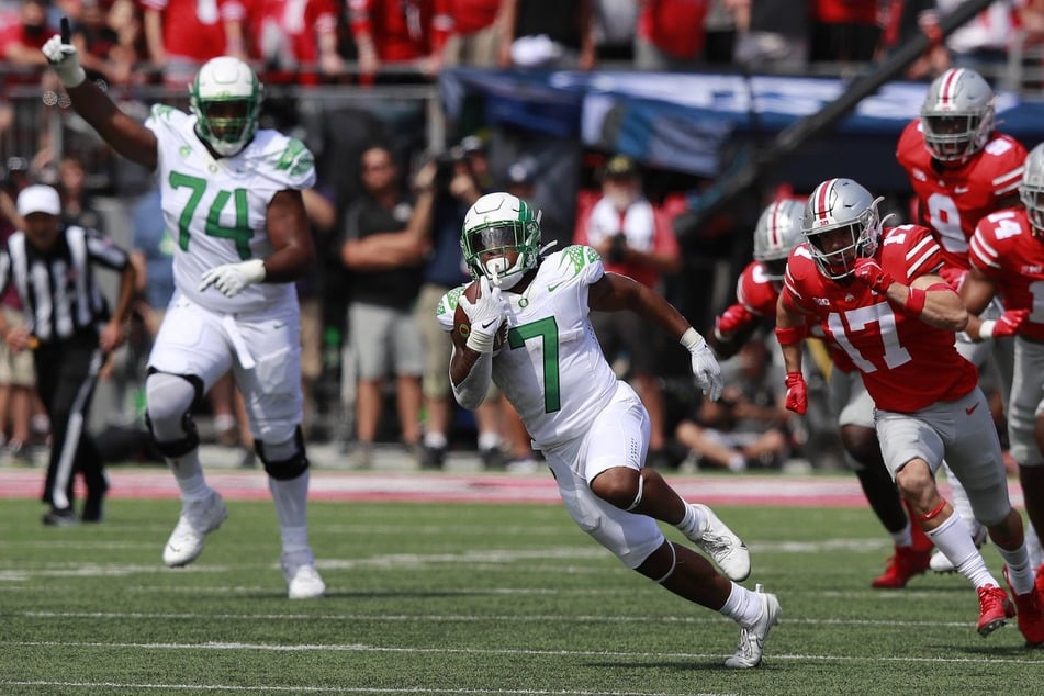 Oregon running back C.J. Verdell rushed for three touchdowns and caught another in the Ducks win over the Buckeyes on Saturday.