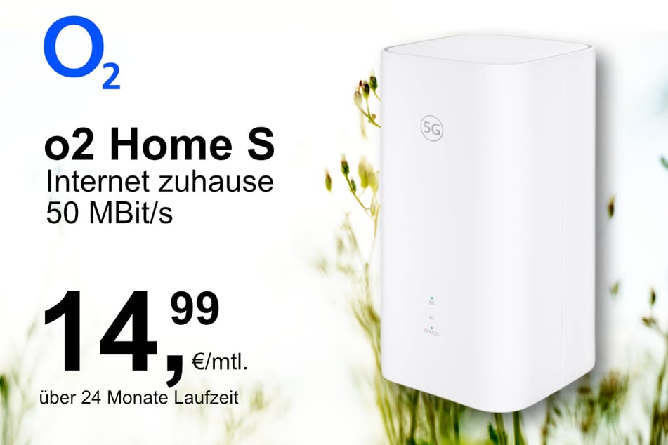 Der o2 Homespot S mit 50 MBit/s für nur 14,99 Euro pro Monat.