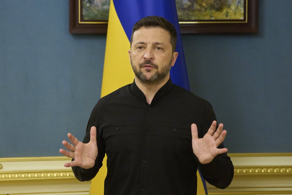 Der ukrainische Präsident Volodymyr Selenskyj (47).