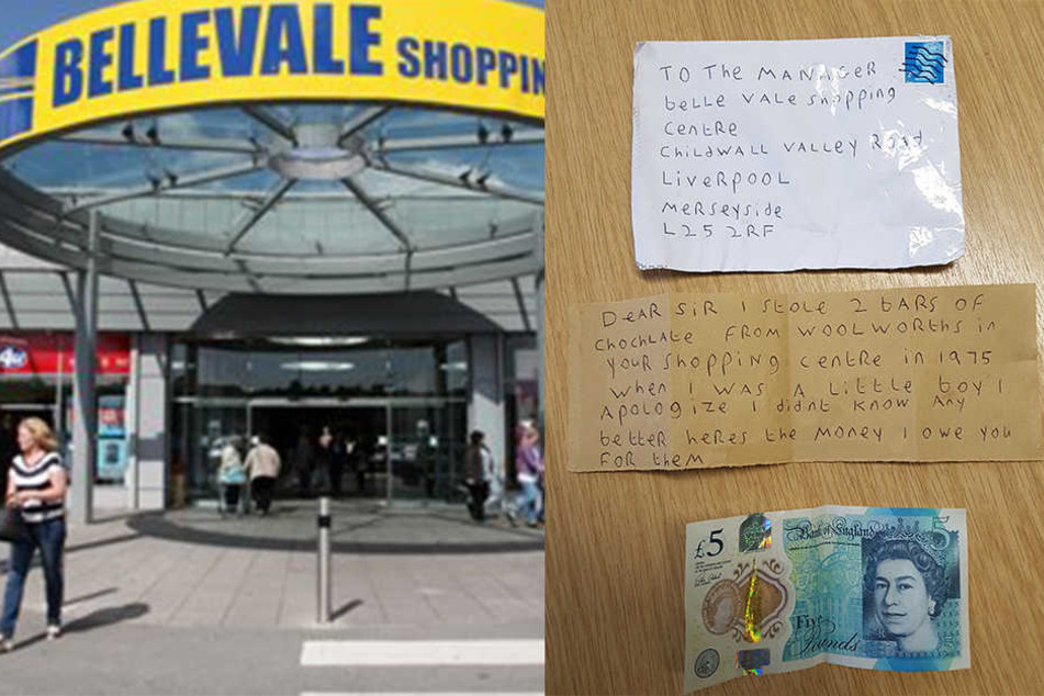 Diesen Zettel erhielt das Shoppingcenter in Liverpool.