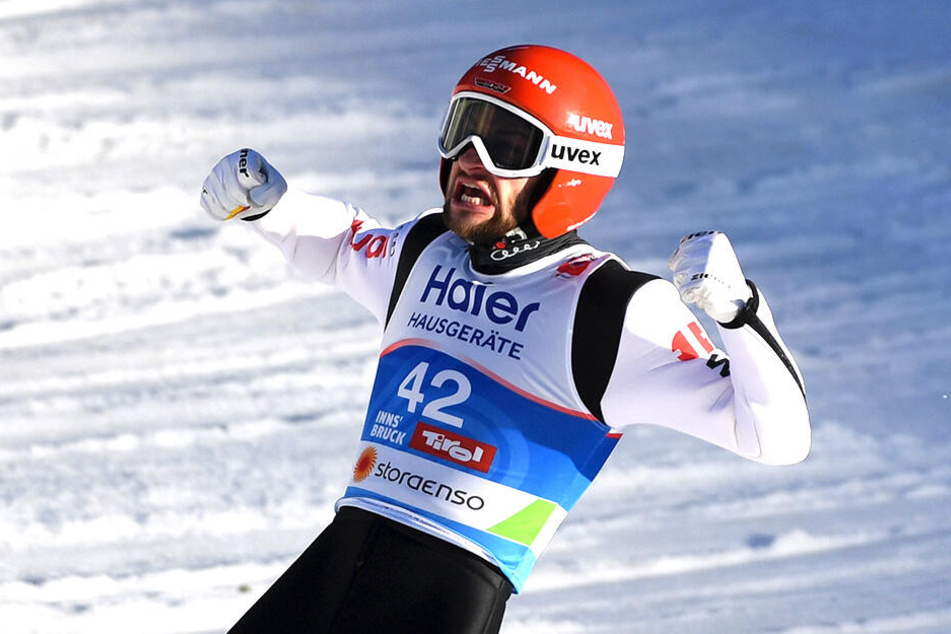 Geballte Freude bei Markus Eisenbichler über seinen Siegessprung bei der WM.