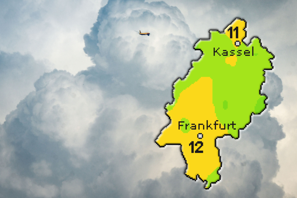 Am Dienstag sollen sich die Temperaturen in Hessen laut "Wetteronline.de" (Grafik) zwischen elf und zwölf Grad einpendeln.