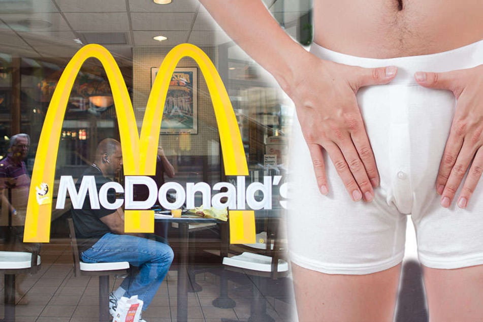 Mit seinem Penis wedelte ein Mann in einer McDonald's-Filiale umher. (Symbolbild)