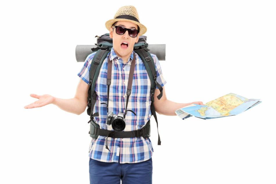 Ein entsetzter Tourist, dem es offenbar ähnlich geht, wie dem Fluggast, der nicht in den "bombigen Urlaub" nach Florida fliegen durfte (Symbolbild).