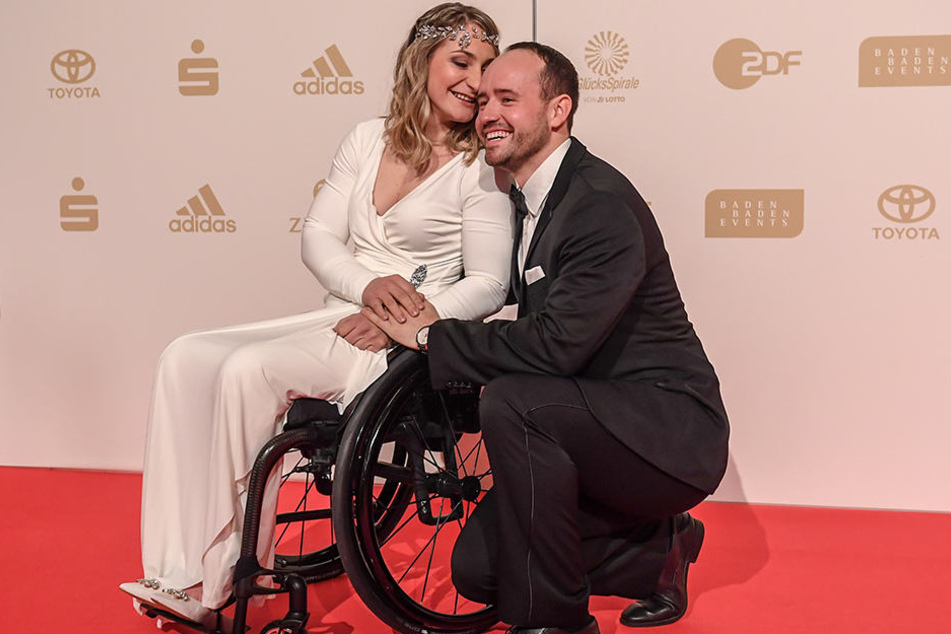 Kristina Vogel mit ihrem Lebensgefährten Michael Seidenbrecher.
