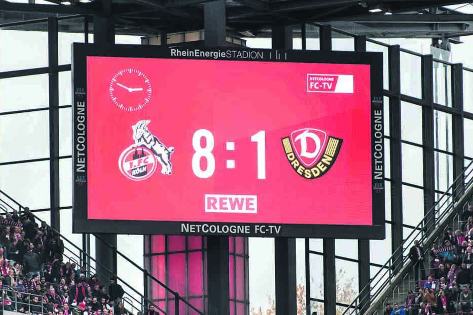 Historisch! Mit 8:1 fertige der 1. FC Köln die Dresdner am 10. November ab.