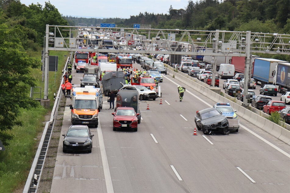 Nichts ging mehr zeitweise auf der A5 in Richtung Heidelberg.