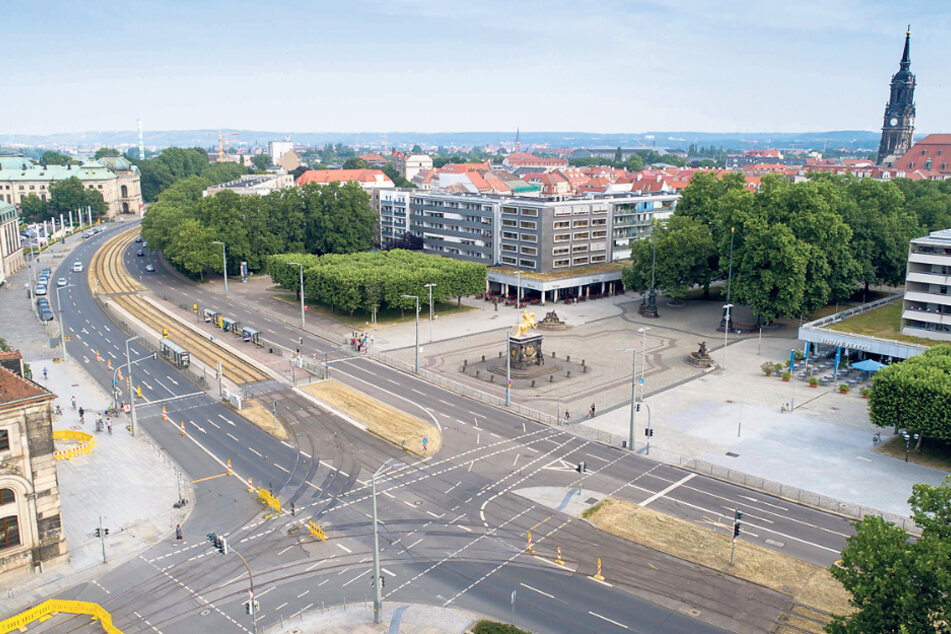 Nicht nur wegen der überflüssigen Fahrspuren muss am Neustädter Markt etwas passieren.