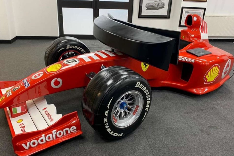 Hochglanzpoliert und richtig schick: ein halber Ferrari 248 F1.