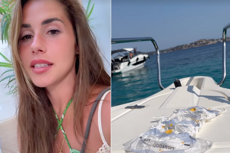 Sarah Engels (30) unternahm mit ihrer kleinen Familie einen Boots-Ausflug auf Mallorca.