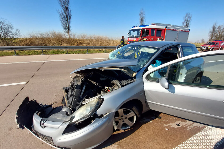 Eine Peugeot-Fahrerin ist am Dienstagmorgen auf der A14 in Sachsen-Anhalt in das Heck eines Sattelzugs gekracht.