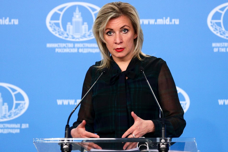 Maria Sacharowa (50), die Sprecherin des russischen Außenministeriums.