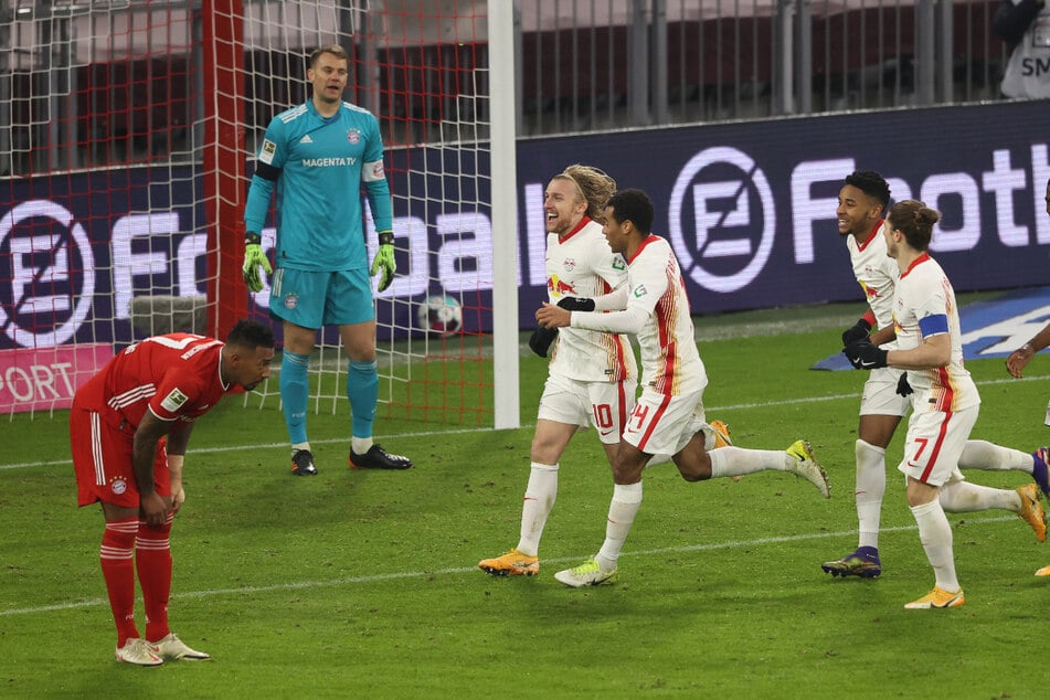 RB Leipzig gave Bayern a task in the first leg and was even able to take the lead twice. (Archive image)