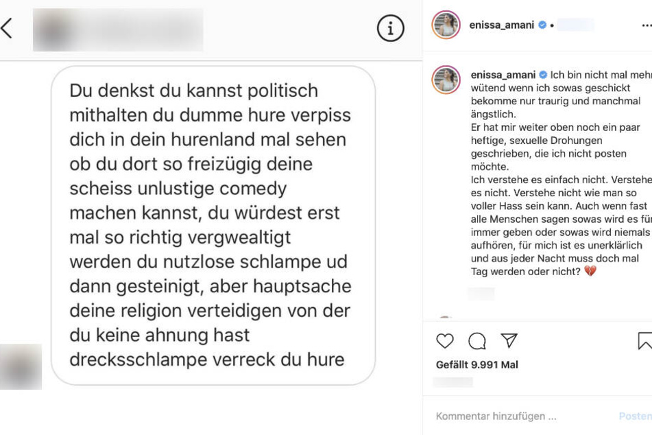 Ein User bedrohte die Enissa Amani.