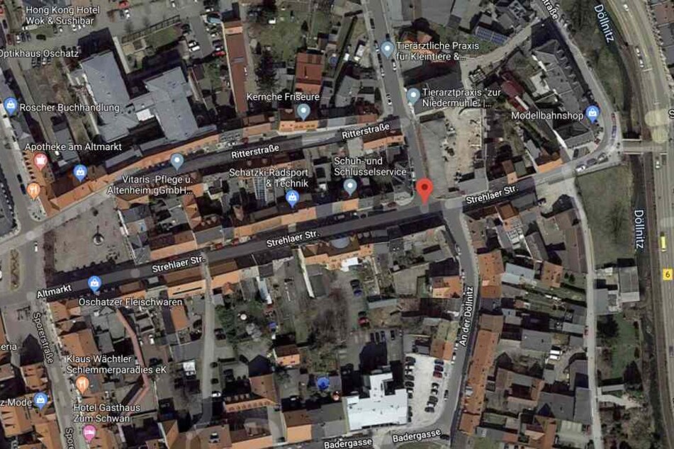 In der Strehlaer Straße in Oschatz ereignete sich der Unfall.