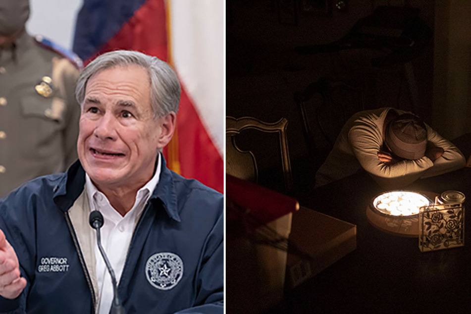 Texas Governor Greg Abbott (l.) is under fire for his response to the crisis that left many residents in the dark.