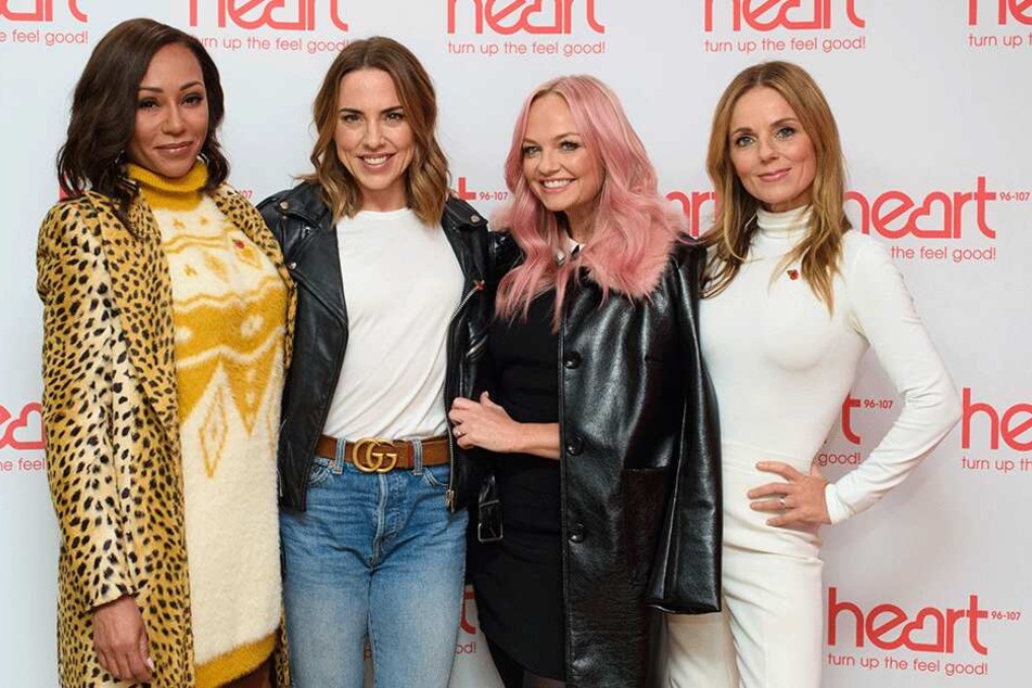 Die Spice Girls: Mel B (43), Mel C (45), Emma (43) und Geri (46). Victoria Beckham (44) ist nicht mehr dabei.