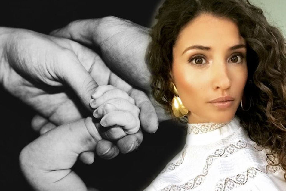 Nadine Menz (29) freut sich über die Geburt ihres Kindes. (Bildmontage)