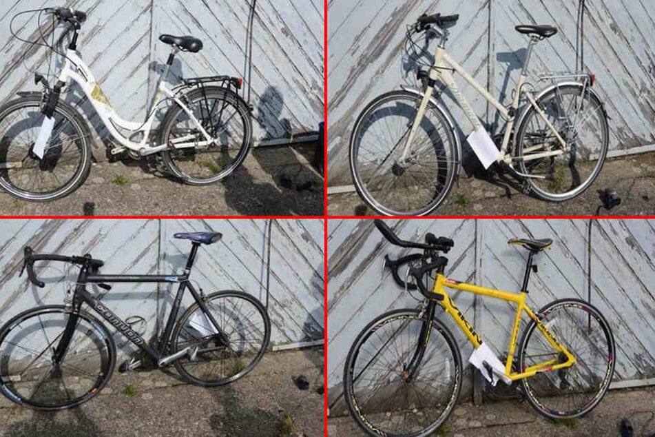 Die Polizei fand bei der Razzia im Osten von Halle 39 Fahrräder. 18 davon warten noch auf ihren rechtmäßigen Besitzer.