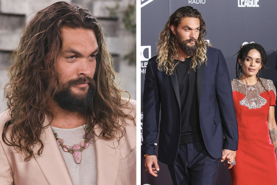 Jason Momoa (l.) is reportedly living in an RV amid his split from actor Lisa Bonet (r.).