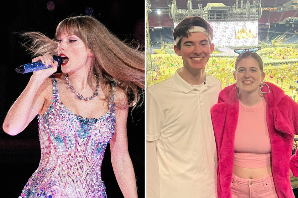 Taylor Swift (l) fans have rallied to help the family of Jacob Lewis (c), who was tragically killed on his way home from the concert.